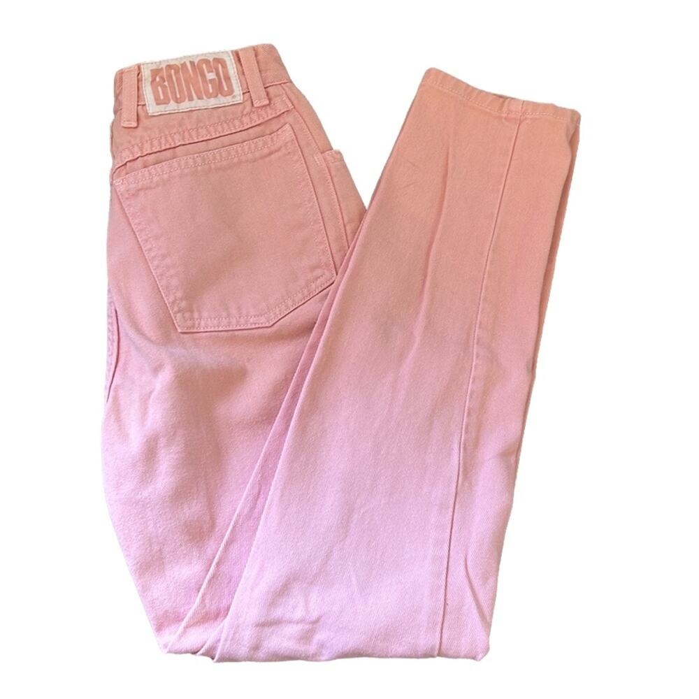 Vintage 90’s BONGO Light Pink High Waisted Cotton Mom-Jeans - Picture 1 of 12